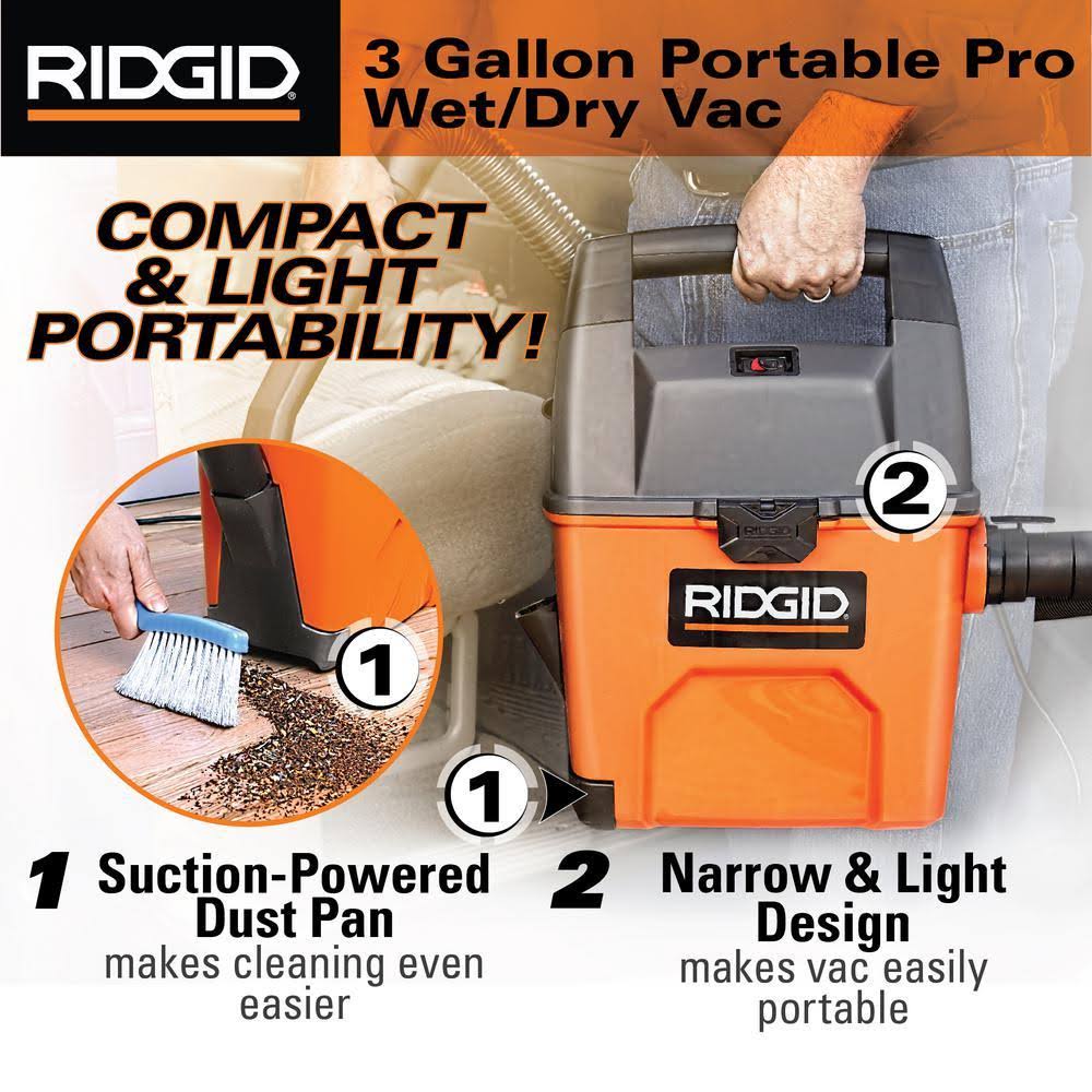 3.5-Peak HP Portable Wet Dry Vac S5167