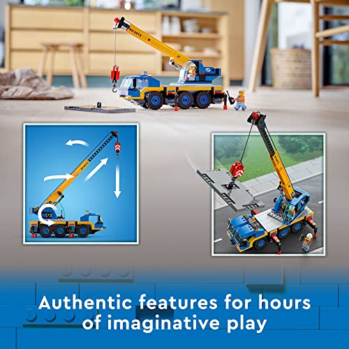 Mobile Crane Truck Toy Building Set with 2 Minifigures X50384