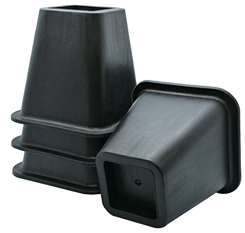 Set of 4 Black 6 Inch Furniture Risers L63399