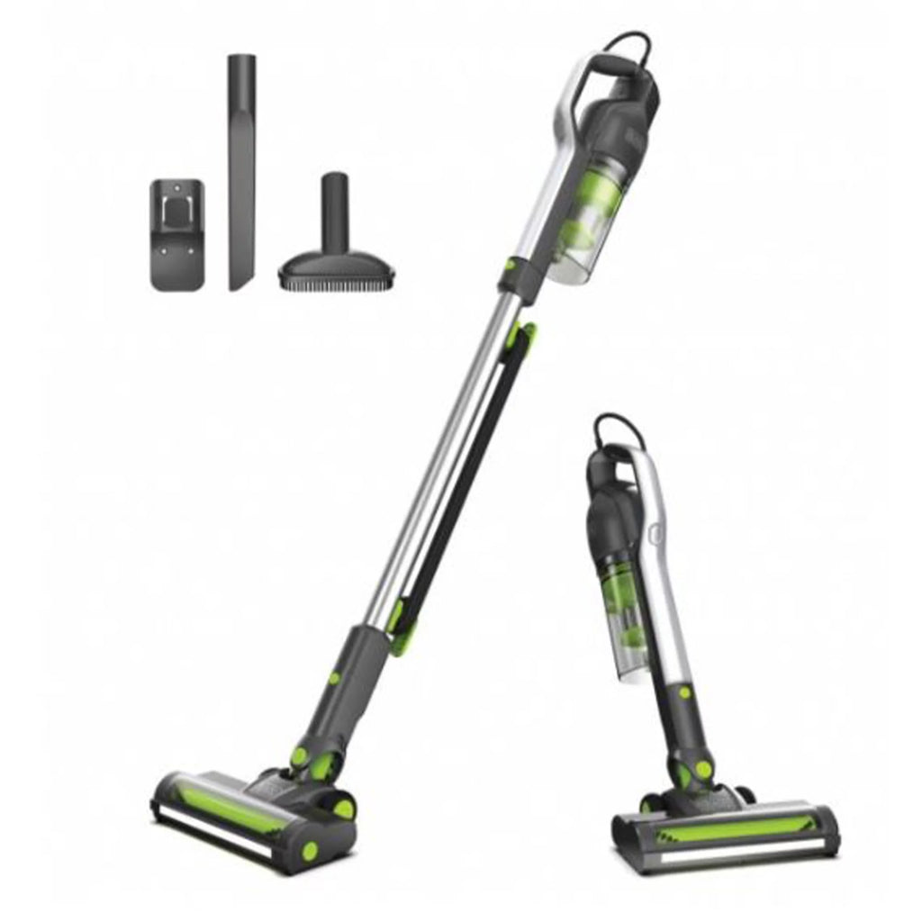 Gray and Green Stick Vacuum Cleaner with HEPA Filter A113