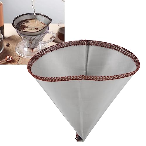 Reusable Coffee Filter Cone Shape 304 Stainless Steel Mesh I162