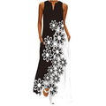 Sleeveless V Neck Loose Maxi Dress with Pocket P47150