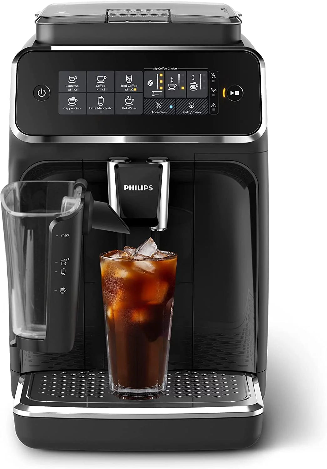 Black Fully Automatic Espresso Machine with LatteGo O529103