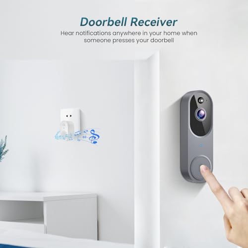 Wireless Wi-Fi Video Doorbell Camera with Two Way Audio, Night Vision F793