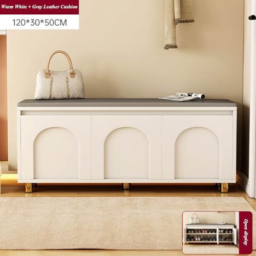 Shoe Bench with Cushion Storage Bench K3760