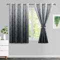Navy Blue Grommet Curtains, W 42 x L 84 Inch, Set of 2 Panels D526992
