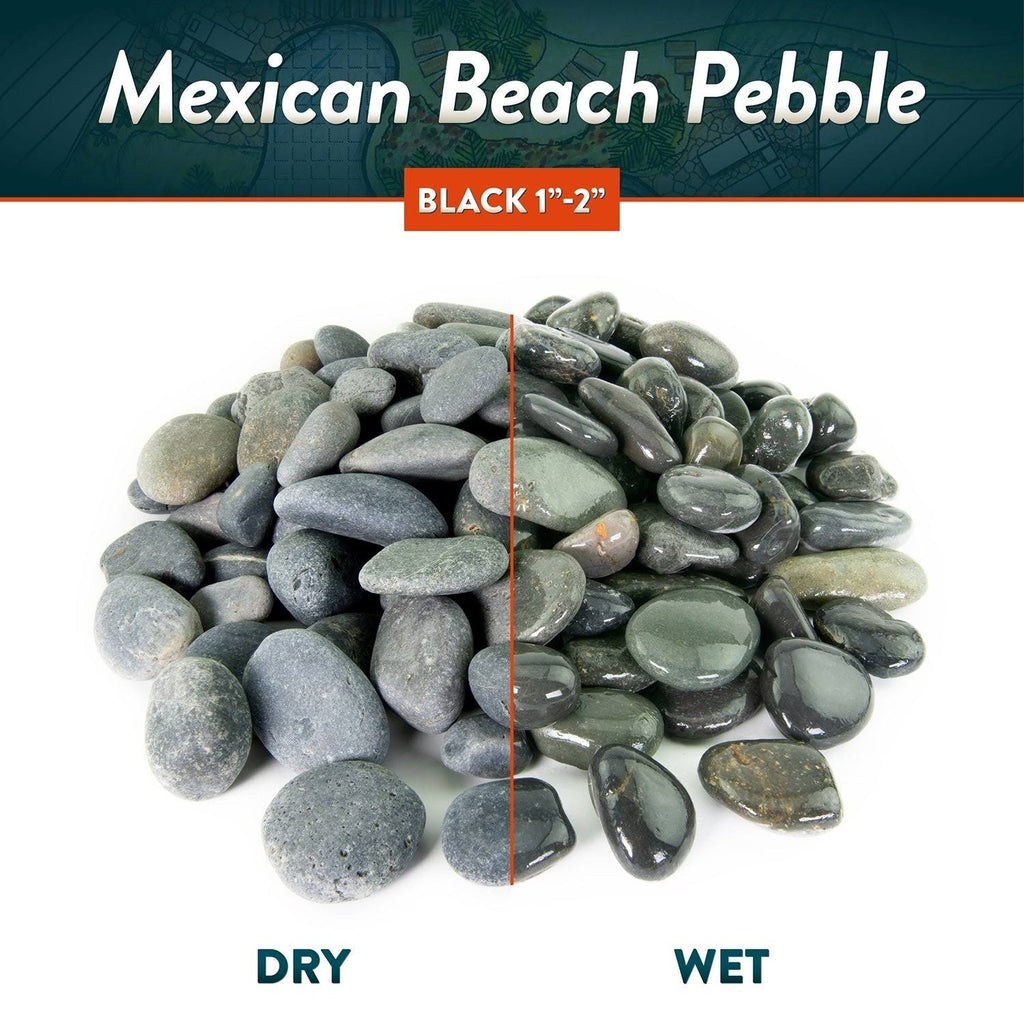 Mexican Beach Pebbles 40 lbs Smooth Round Stones R99051