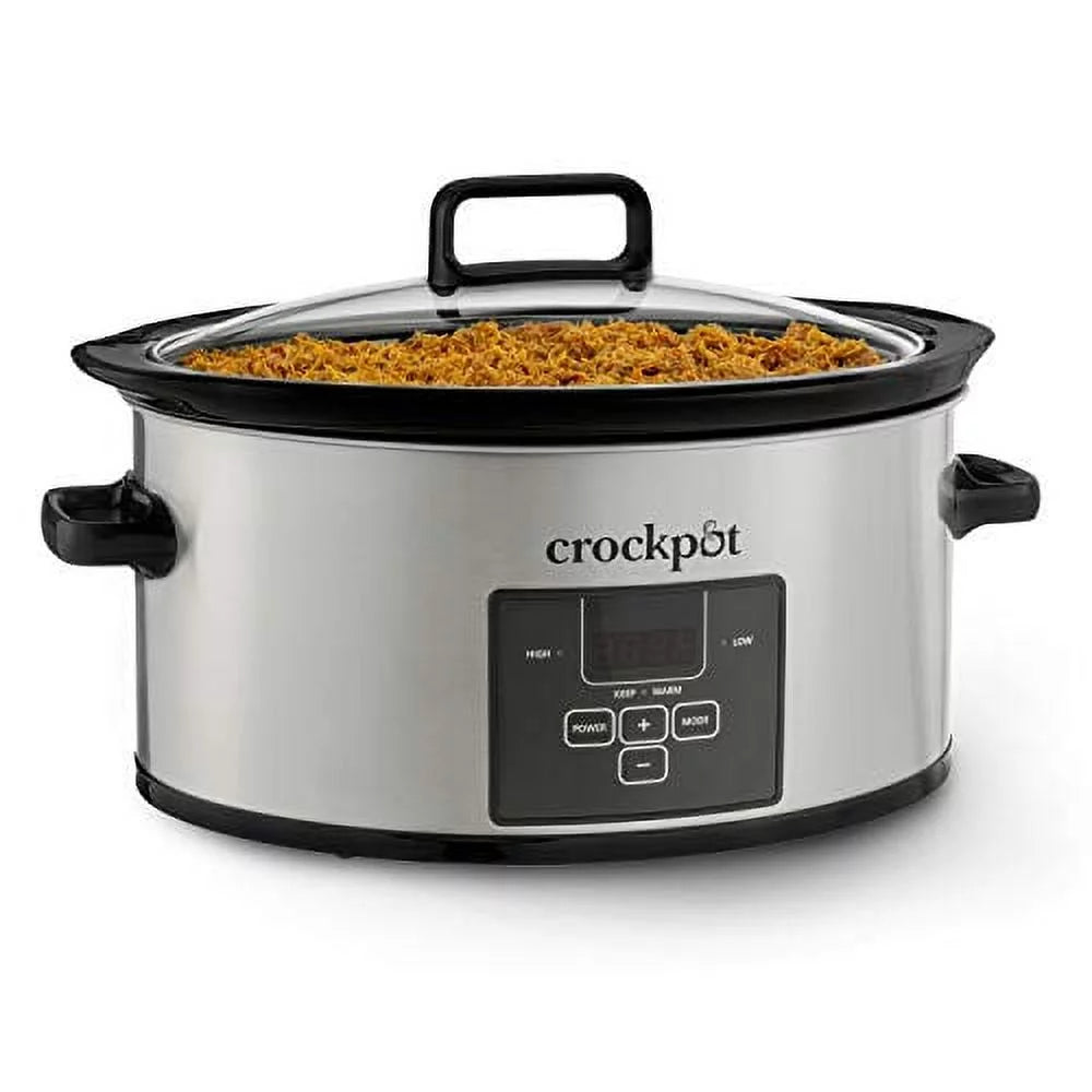 6-Quart Programmable Slow Cooker, Stainless Steel E9711