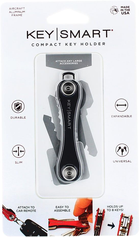 Compact Key Holder (2-8 Keys, Black) H5635
