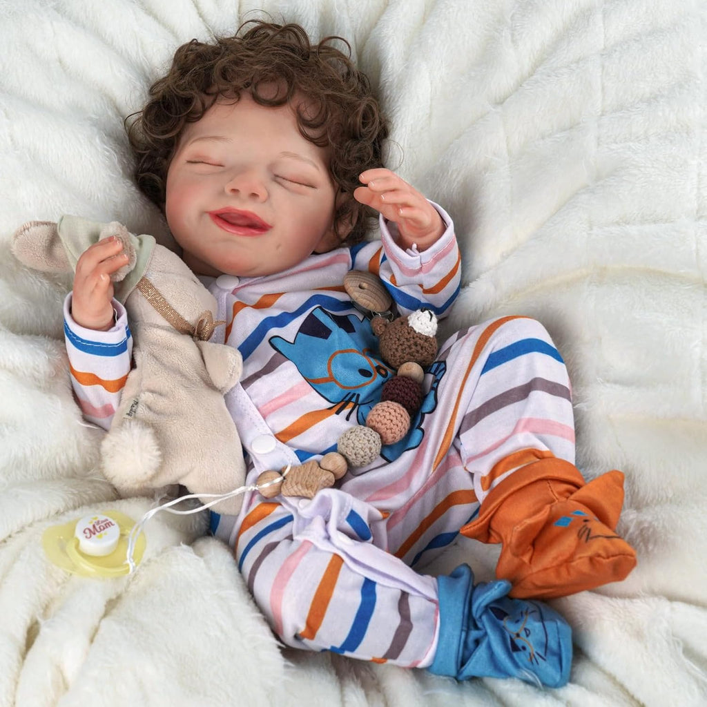 20-Inch Soft Body Reborn Baby Dolls with Toy Accessories W371