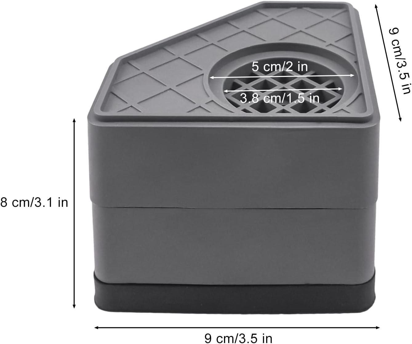 Set of 8 Anti Vibration Rubber Foot Pad L7543