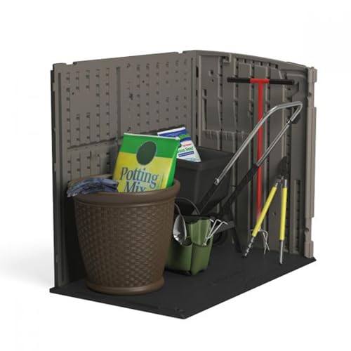 Outdoor Storage Shed, Horizontal, 4' x 2.5', Stoney Grey P261268