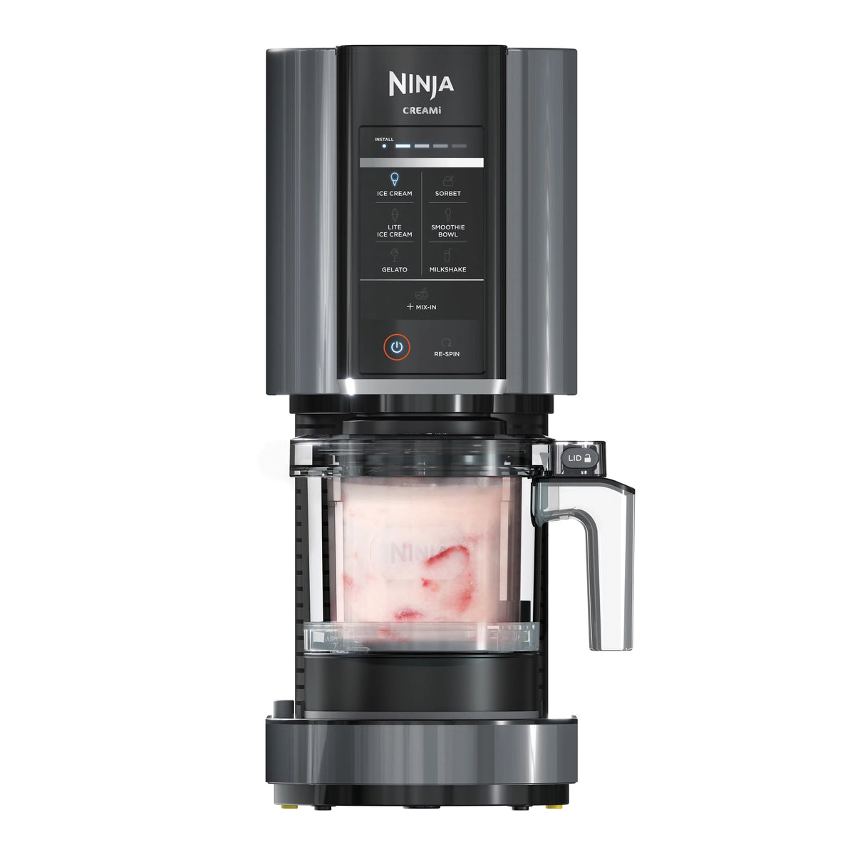 Silver Ice Cream Maker with 7 One-Touch Programs I84326