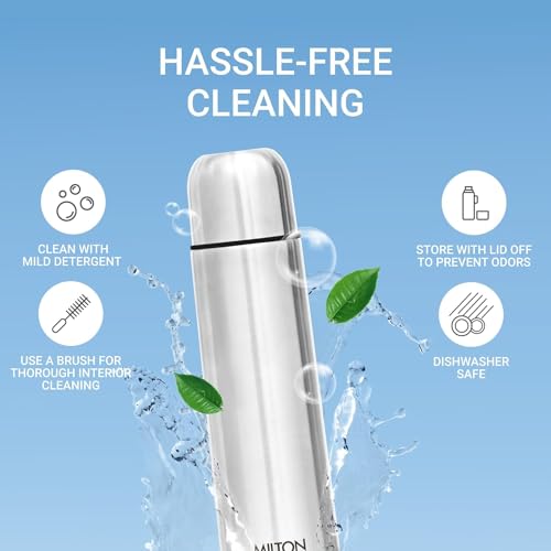 Silver Double Walled Vacuum Insulated Thermos 500 ml Stainless Steel W22762