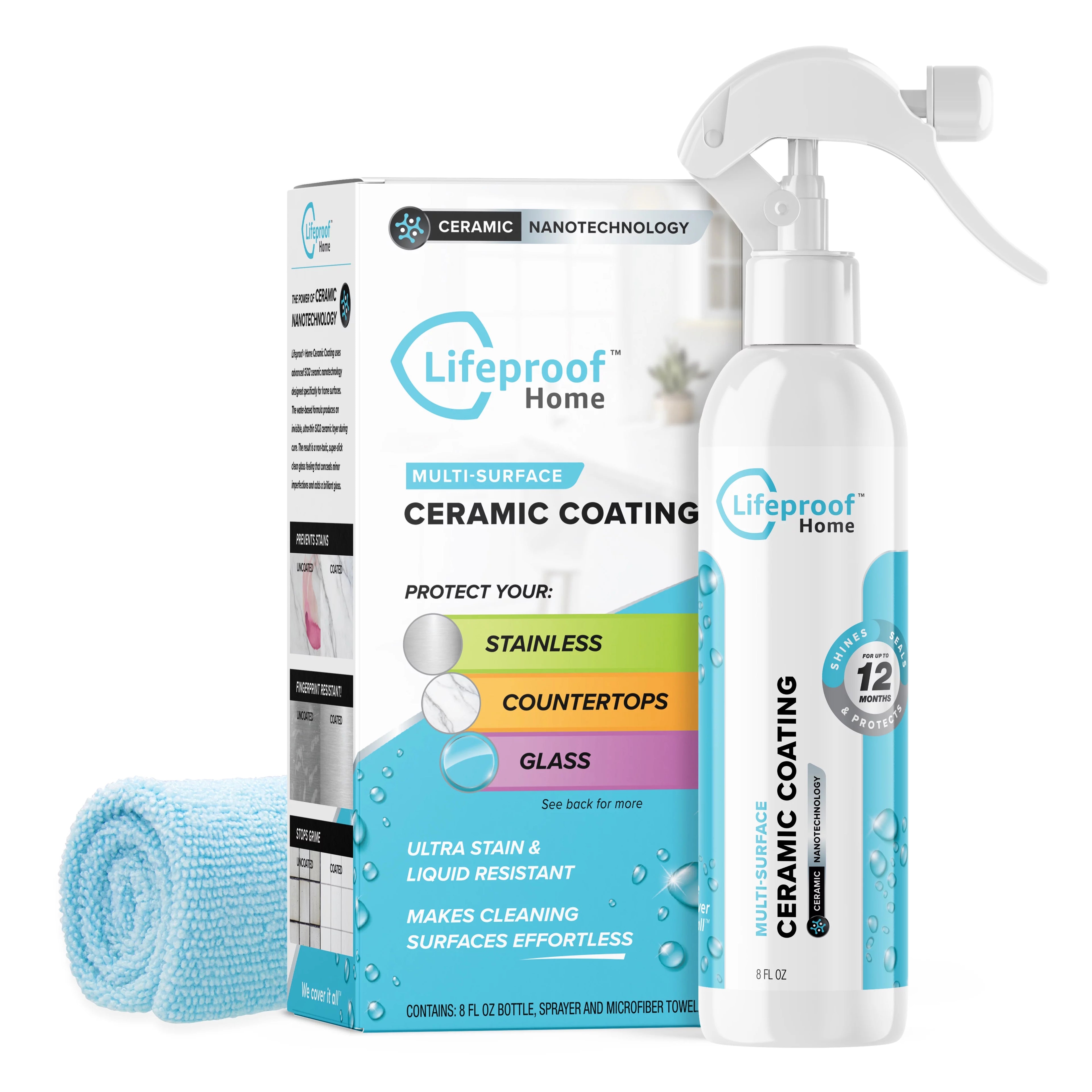 Ceramic Coating Spray Kit for Stainless Steel, Appliances, Countertops, Glass R82953