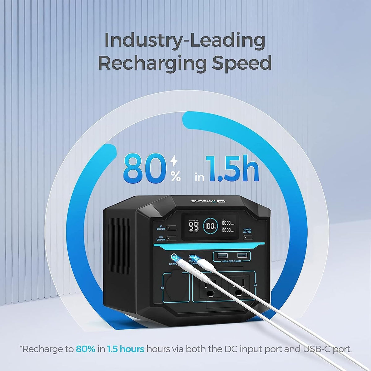 222Wh Portable Lithium Power Station with AC Outlets P77673