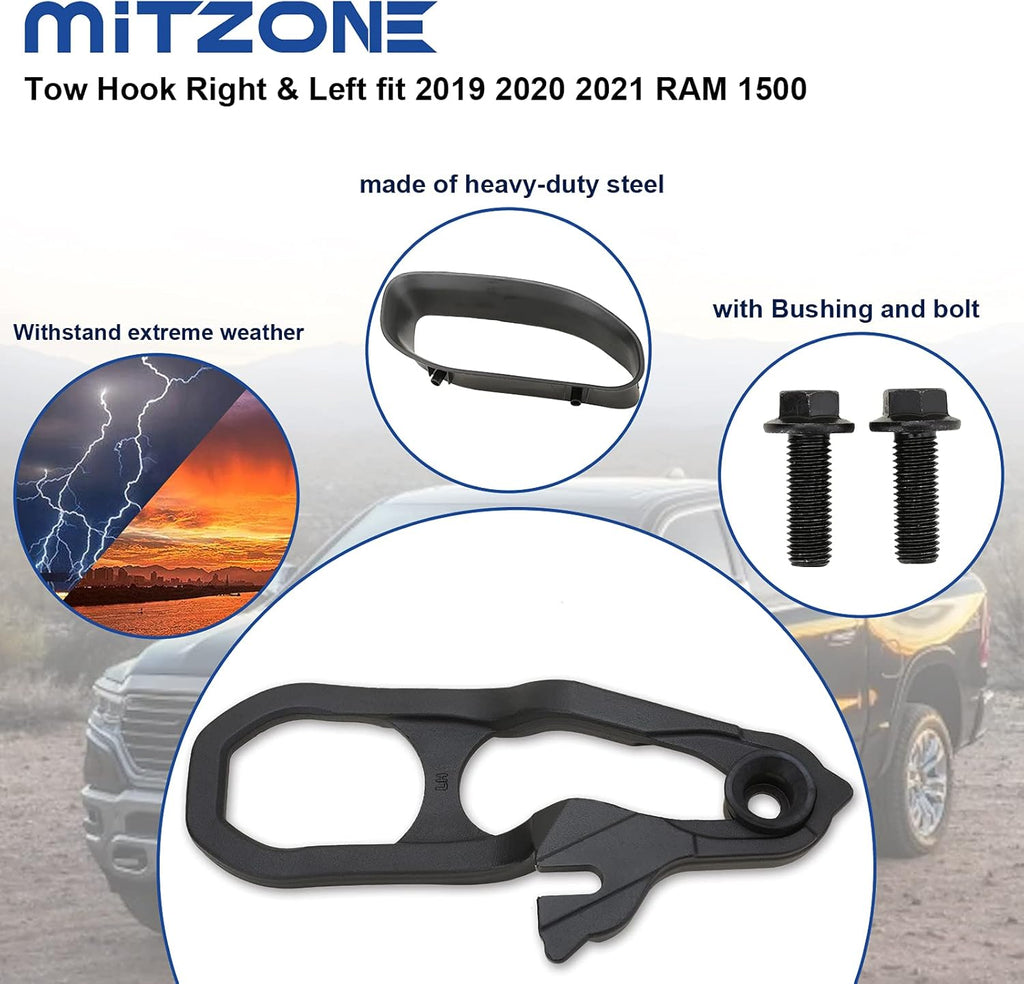 Front Tow Hooks Right & Left with Bushing R30392