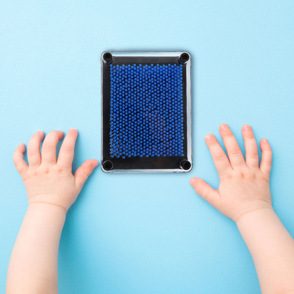 3D Pin Art Toy Plastic Square Handprint G438626
