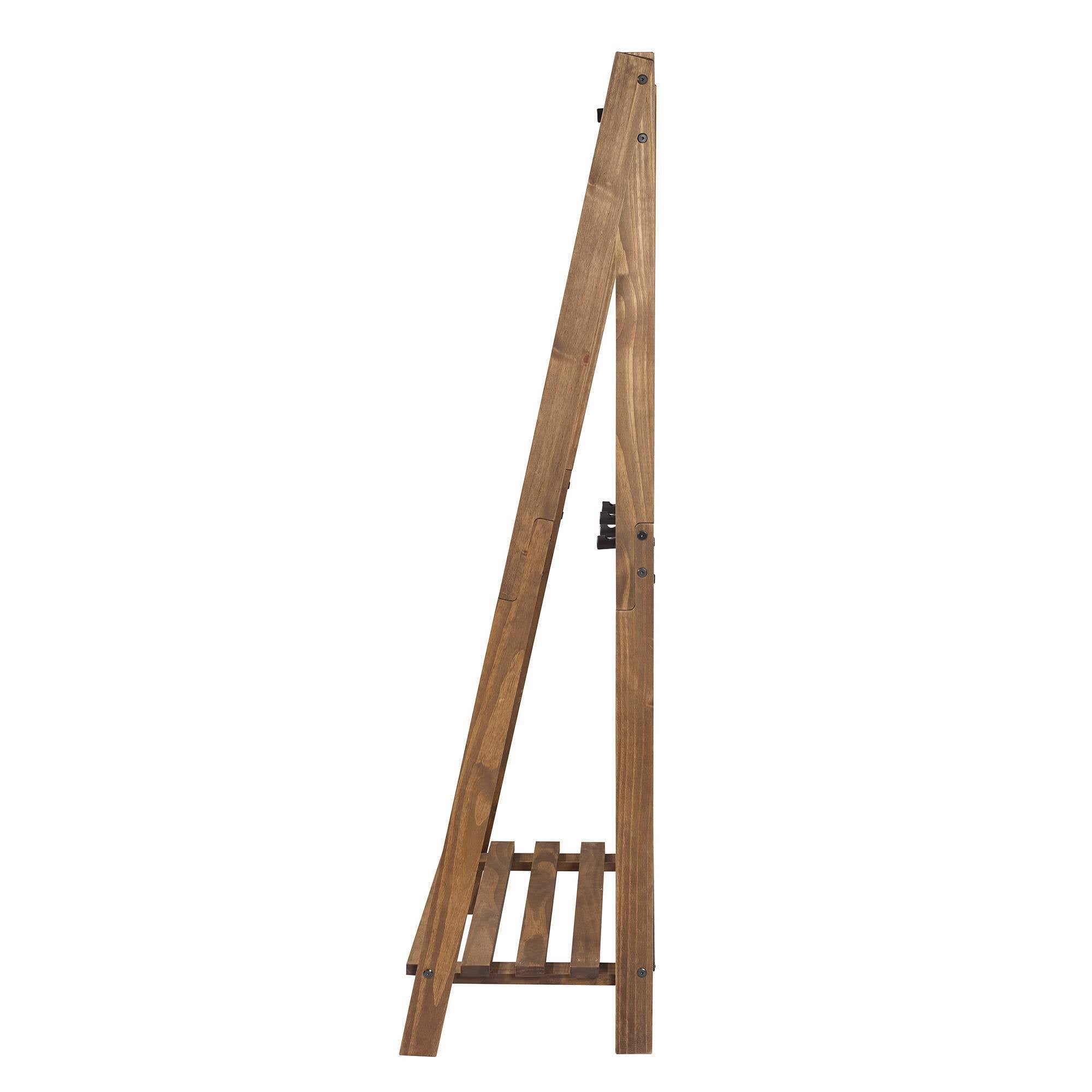 Brown Solid Wood Hall Tree Q9710