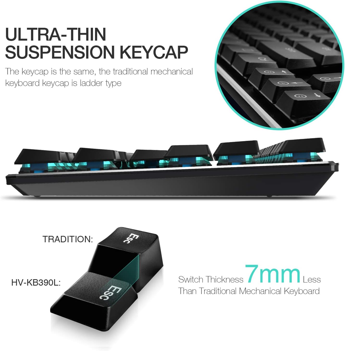 87 Keys Backlit Wired Mechanical Gaming Keyboard Y444