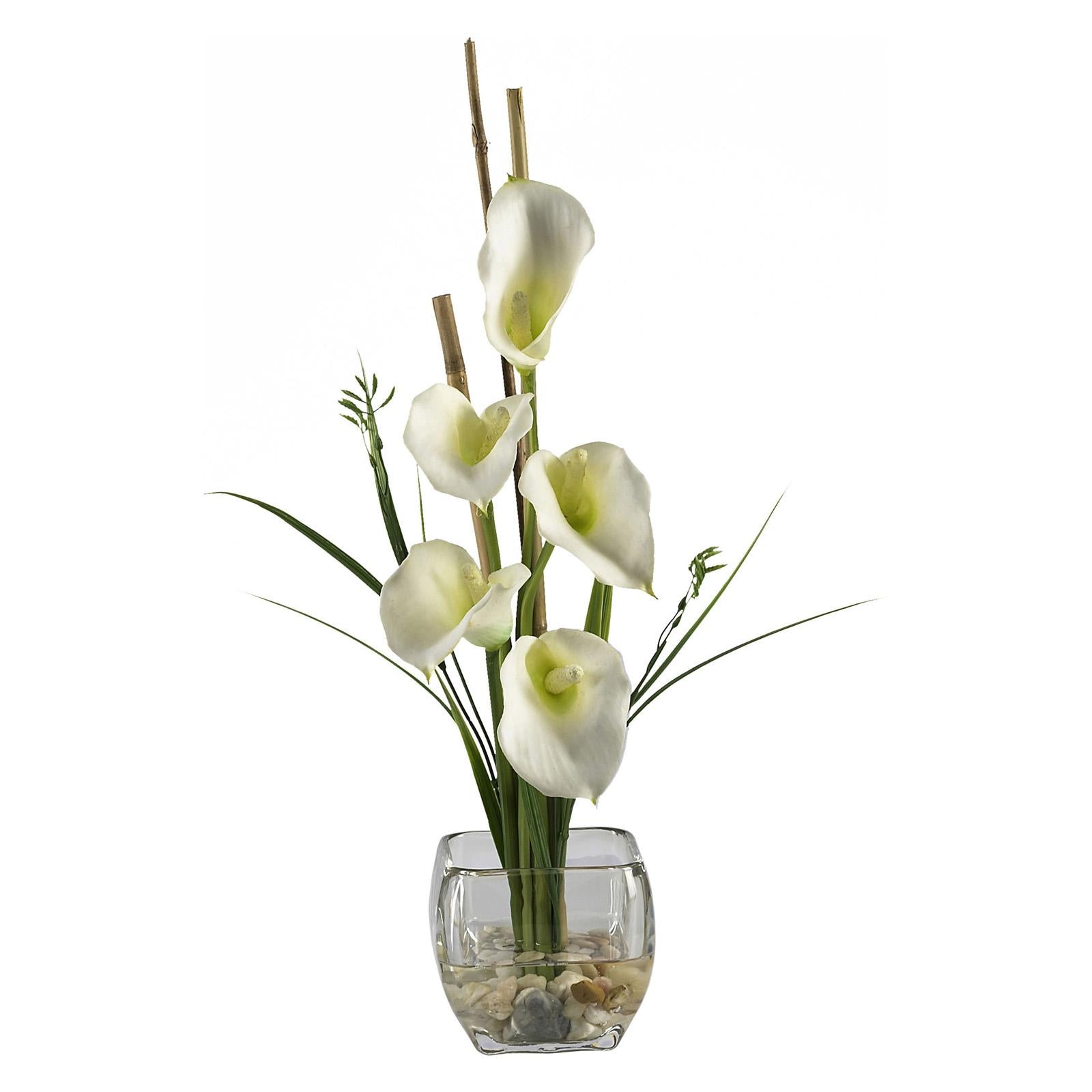 Calla Lily Artificial Flower Arrangement, Cream G73658