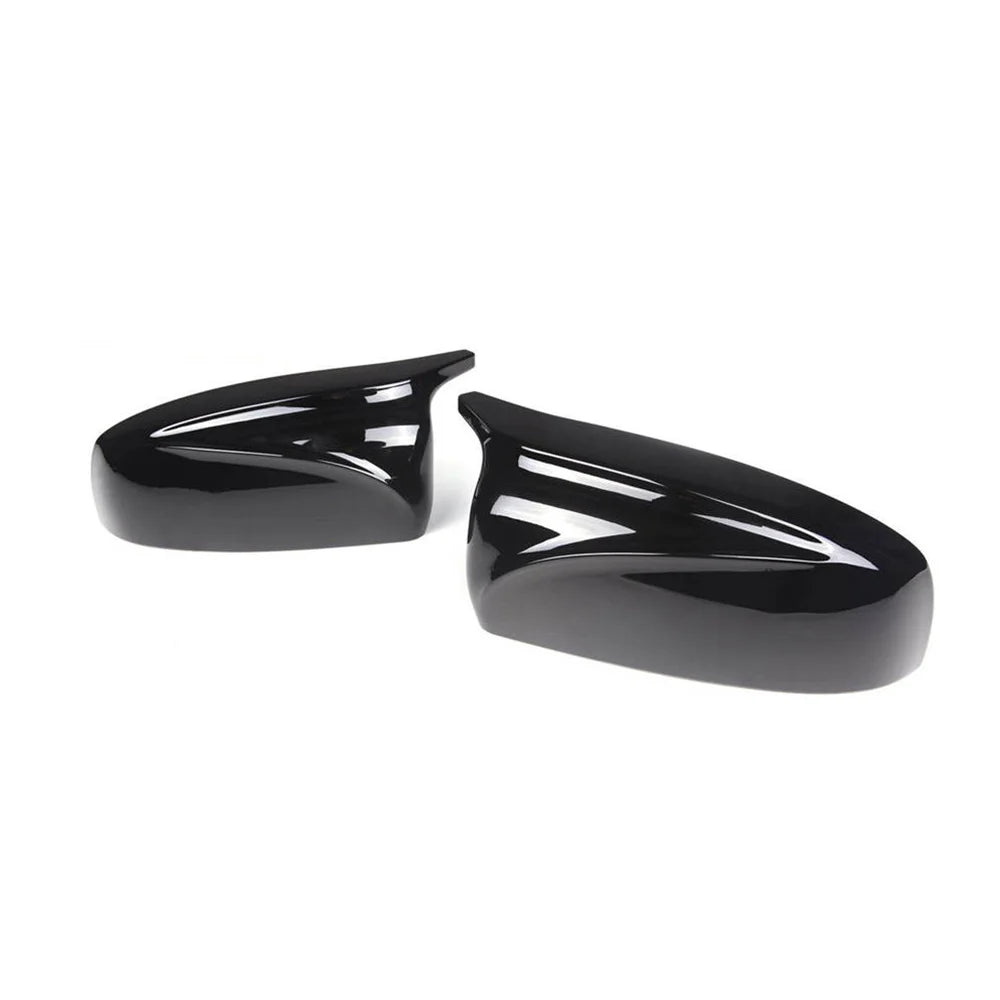 Glossy Black ABS Plastic Rear View Mirror Covers H2830