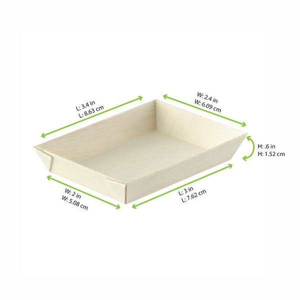 Mini Rectangular Wooden Tray D7945