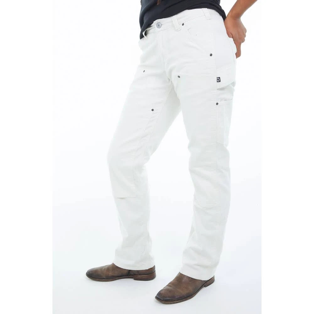White Canvas Taskpant F3602