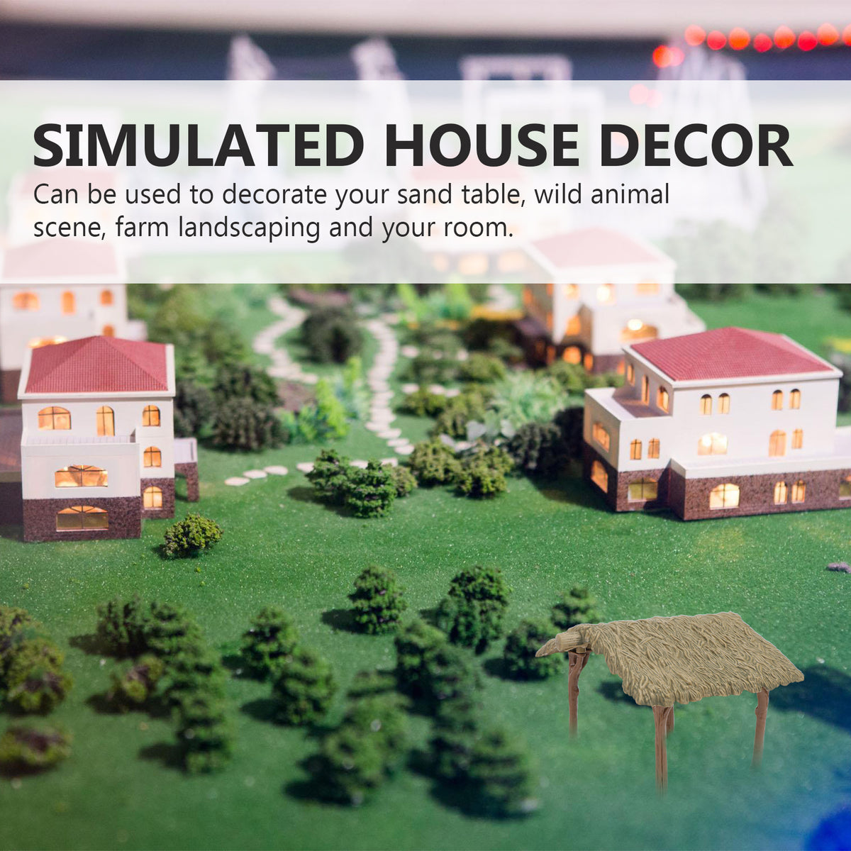 Miniature DIY Farmhouse House Model Assembled Educational Toys Y5203