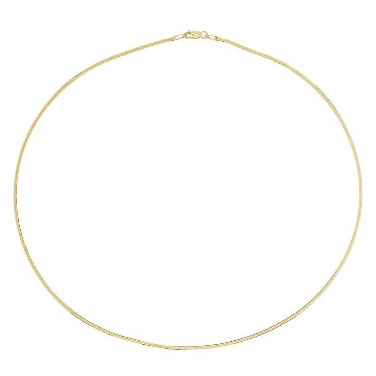 14K Yellow 1.6 mm Herringbone 24" Chain Q650