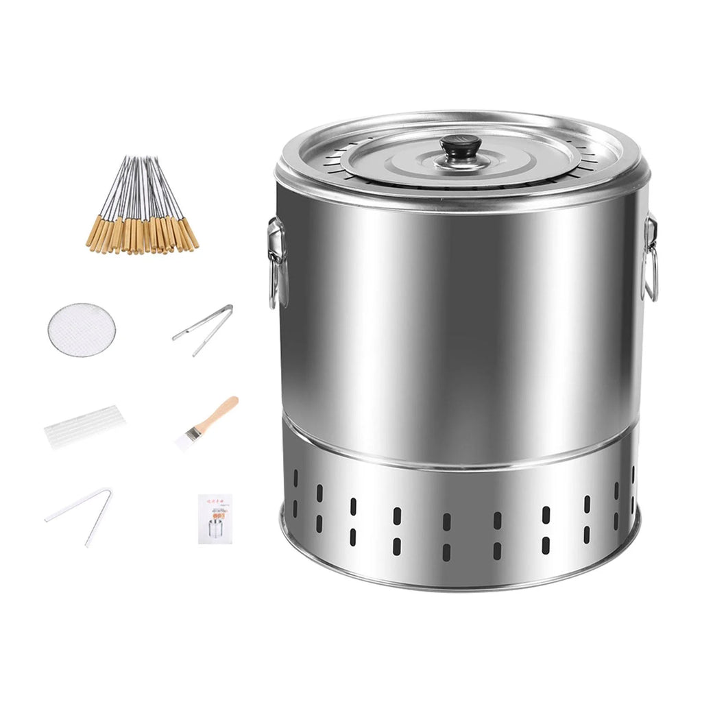 Compact Windproof Steel BBQ Grill Stovetop Q62129
