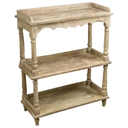 Weathered Sand 3 Shelf Etagere Bookcase U860765