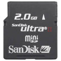 2 GB miniSD Flash Memory Card with SD Adapter I17698