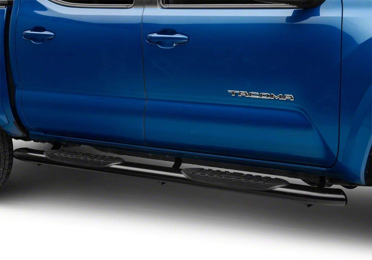 Black 5-Inch Oval Bent End Side Step Bars A16512