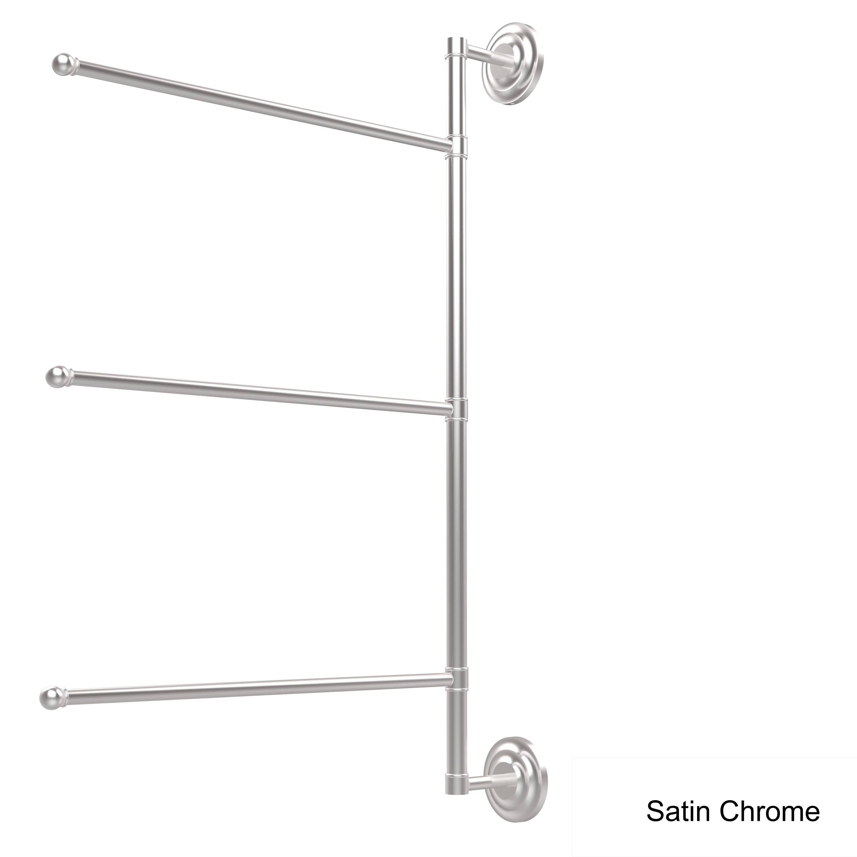 Satin Nickel 28-in Swing Arm Towel Bar G5256