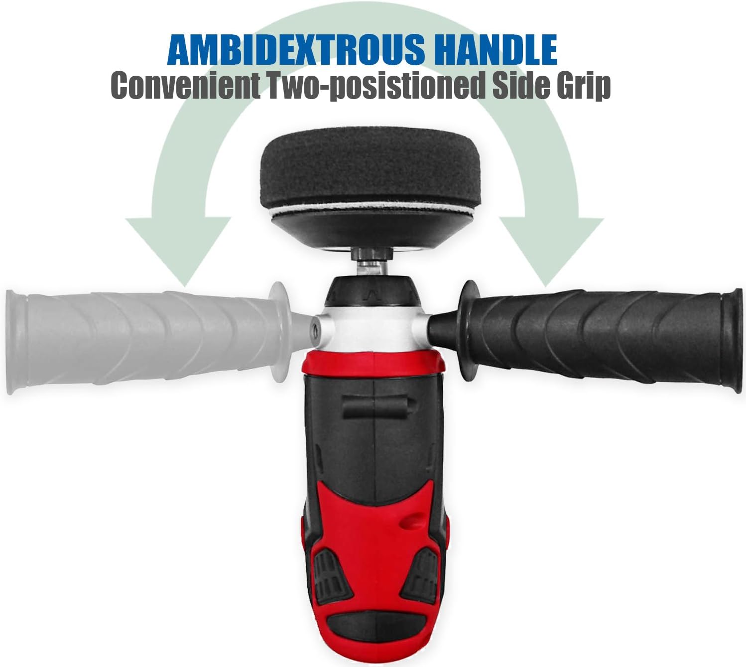 12V Cordless 3" Mini Polisher Tool Set with 2 Li-ion Batteries, Charger, and Accessory Kit G552