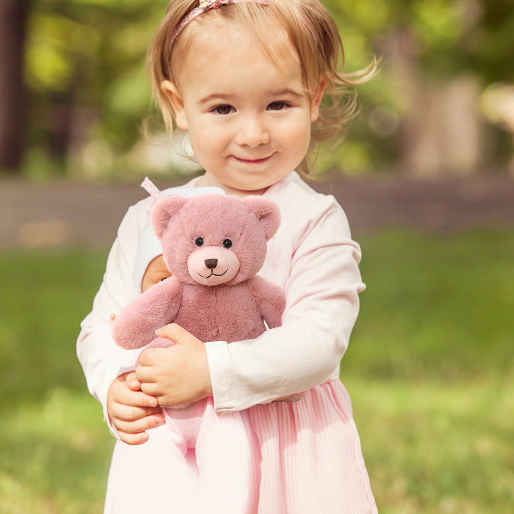 Teddy Bear Plush Toy with Pearl Chain Clasp V258794