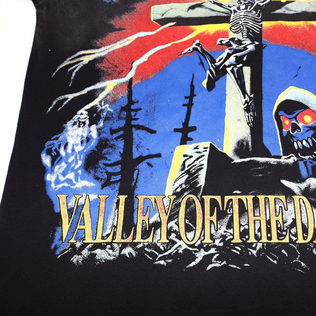 VALE USA Ride the Dragon Skeleton Graphic T-Shirt
