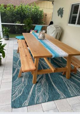 Red Cedar Backless Bench 8ft E8869