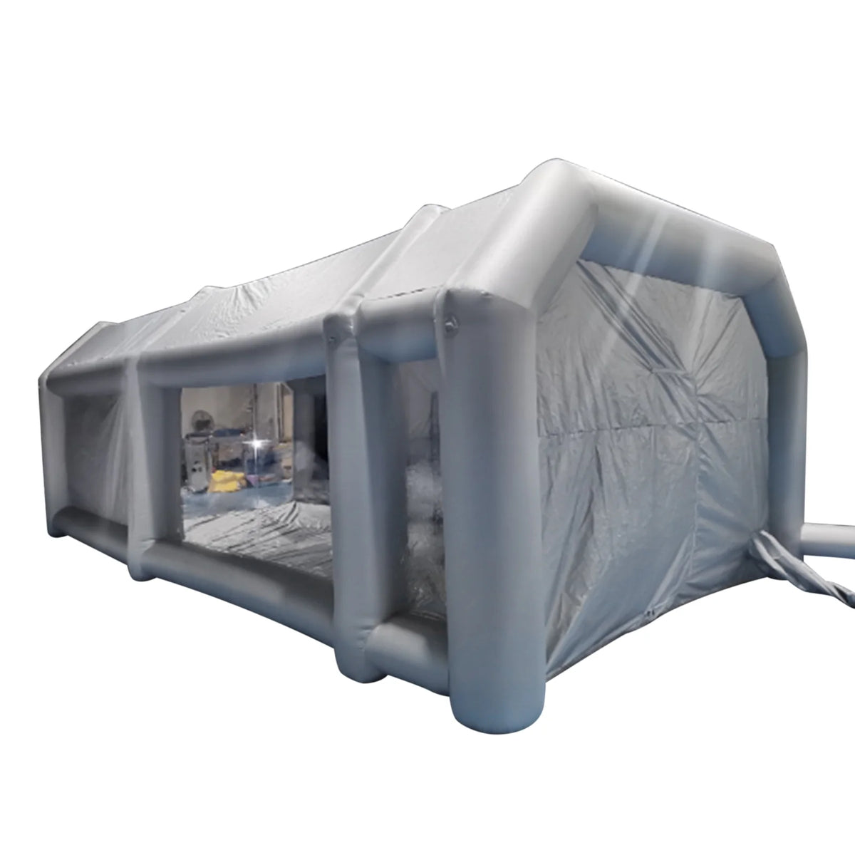 Portable Inflatable Spray Paint Booth Tent Car Workstation with Two Air Filter Nets 28 * 15 * 10Ft D5659