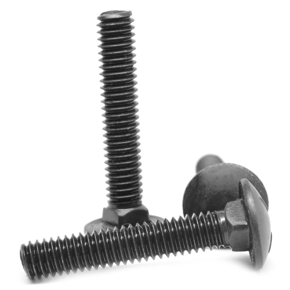 5/8-11 x 6 (FT) Coarse Thread Grade 8 Carriage Bolt Alloy Steel Thermal Black Oxide Pk 50 Q922842