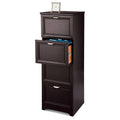 Espresso 4-Drawer File Cabinet J163