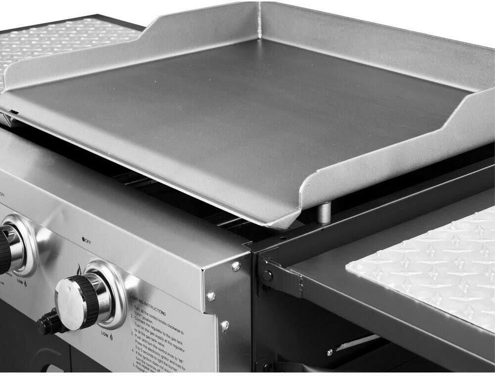 2-Burner BBQ Gas Grill Griddle L4573
