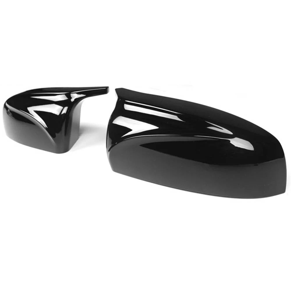 Glossy Black ABS Plastic Rear View Mirror Covers H2830