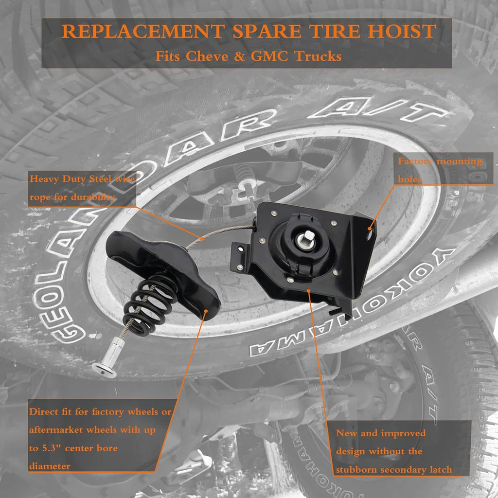 Spare Tire Hoist Carrier Pack of 2 A13687