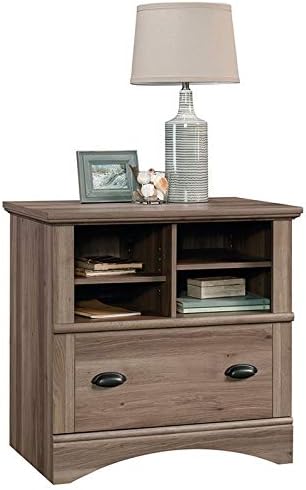 1 Drawer Lateral File Storage Cabinet with Key Lock in Salt Oak M707