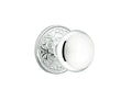 Polished Chrome Dummy Pair Knob with Rosette S751