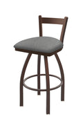 Low Back Swivel Bar Stool with Bronze Finish O955