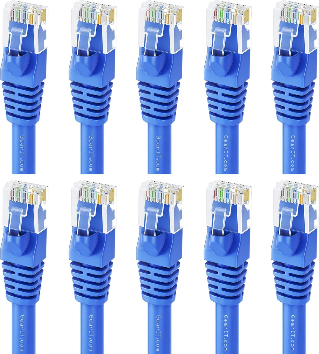 Cat6 Ethernet Cable 1 ft 50-Pack Blue F8879
