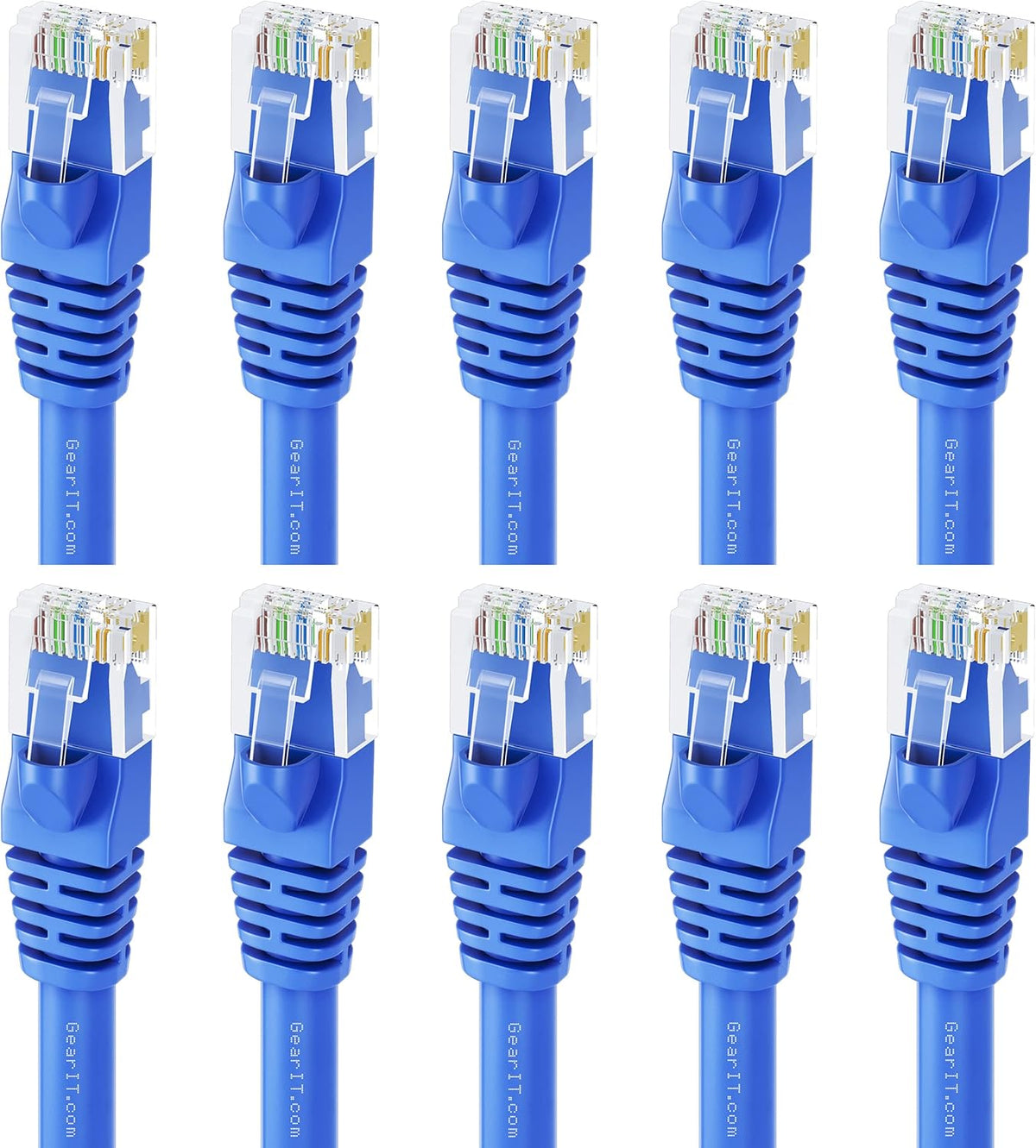 Cat6 Ethernet Cable 1 ft 50-Pack Blue F8879